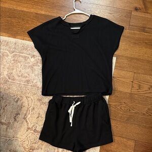 *NWOT* Black Two-Piece Lounge Set